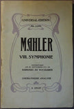 Schuricht, Carl - Concert Program 1913 - Early performance of Mahler´s 8th Symphony
