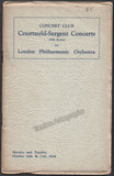 Schuricht, Carl - Concert Programs 1939-1942