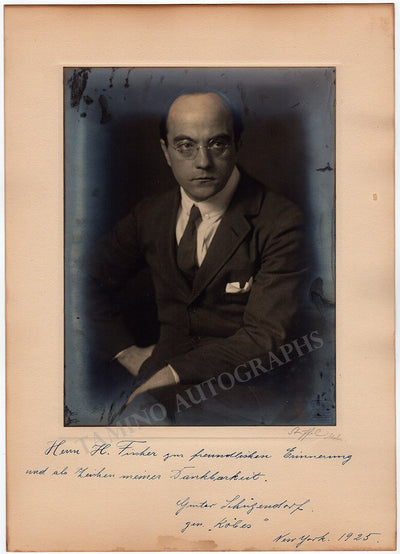 SCHUTZENDORF, Gustav