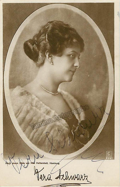 SCHWARZ, Vera (Various Autographs)