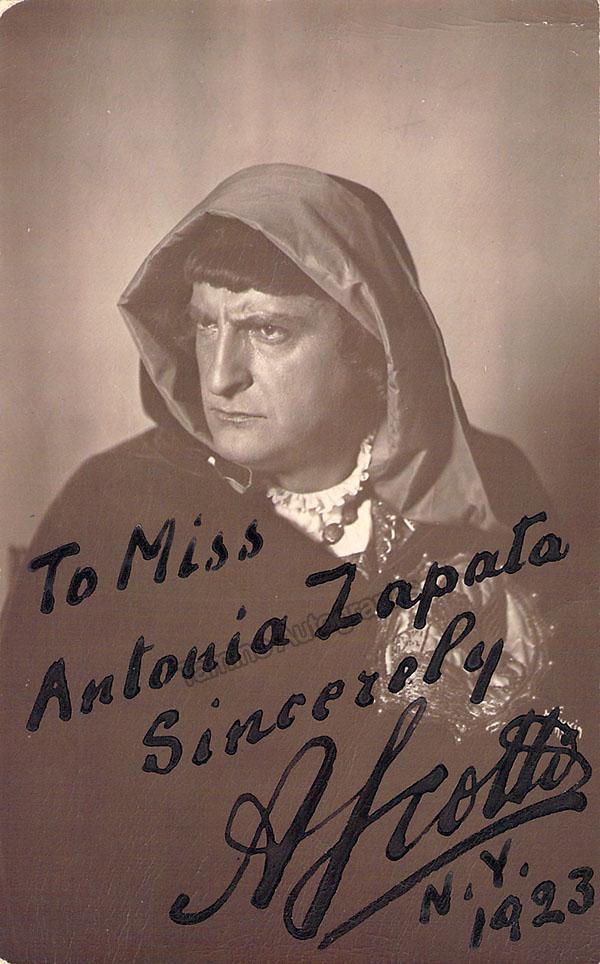 Antonio Scotti Autographs Tamino
