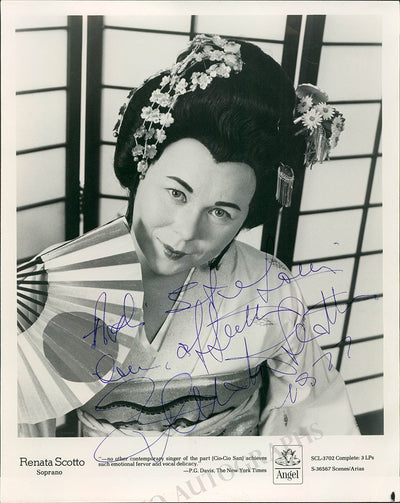 SCOTTO, Renata (Various Autographs)