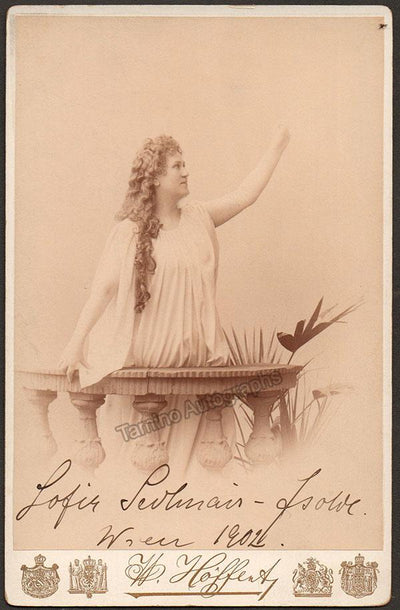 Sedlmeir, Sophie - Signed Cabinet Photo as Isolde 1902