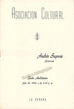 Segovia, Andres - Signed Program Havana 1948