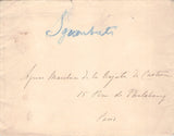 Sgambati, Giovanni - Autograph Letter Signed