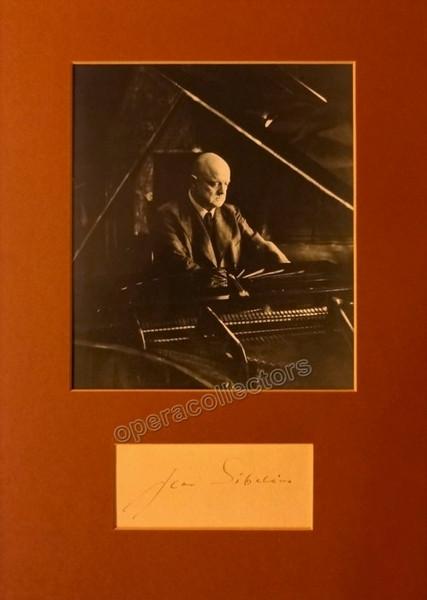 Sibelius, Jean - Signature and Photo
