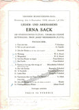Singer Recital Program Lot - Vienna 1939-1944