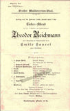 Singing Recital Programs - Vienna 1895-1917 - Lot of 9