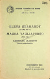 Sociedad Filarmonica Madrileña - Collection of 28 Vocal Concert Programs 1905-1929