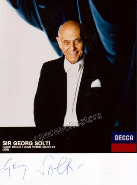 Solti, Georg - Signed Photo