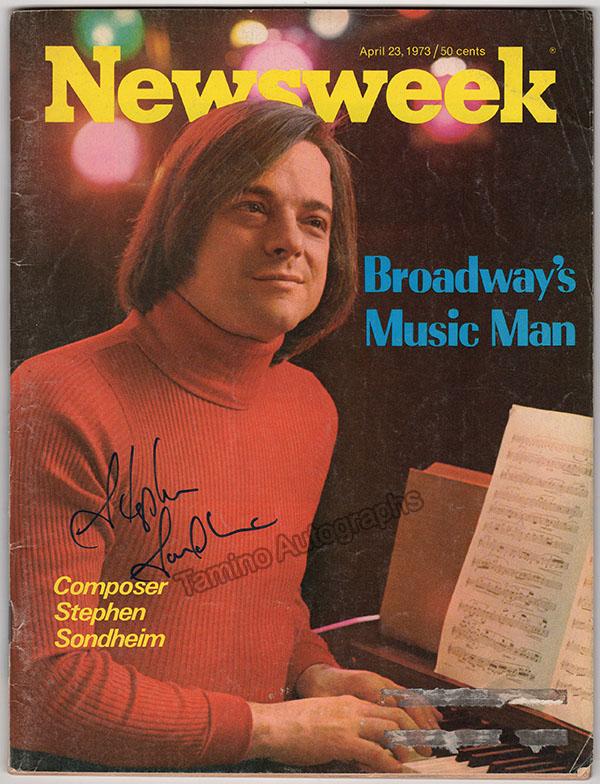 Sondheim, Stephen - Signed Newsweek Magazine 1973