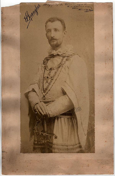 Spangher, Francesco - Large Signed Photo in Role 1895