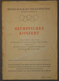Special Concert Olympic Games 1936 Program - World Premieres!