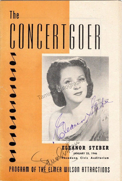 Steber, Eleanor - Signed Program Pasadena 1946