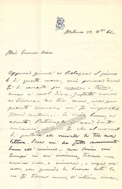 Steffenone, Balbina - Autograph Letter Signed