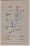 Stern, Isaac - Signed Program Havana 1949