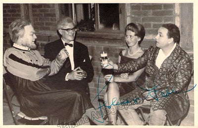 David in Meistersinger with Theo Adam backstage