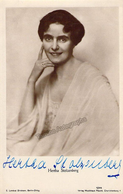 STOLZENBERG, Hertha (Various Autographs)