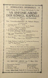 Strauss Conducting - Lot of 8 Programs 1912-1917 - Konigliches Opernhaus Berlin