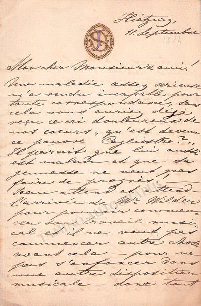 Strauss, Jetty -  Autograph Letter Signed