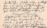 Strauss, Johann (II) - Autograph Note on his Personal Card