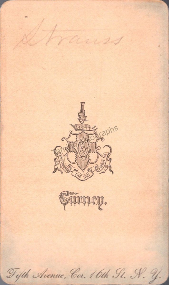 Strauss, Johann II - Vintage CDV - Tamino