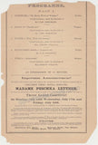 Strauss, Johann - Orchestral Concert in New York Playbill 1870s