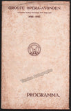 Strauss, Richard - Der Rosenkavalier Program The Hague 1917
