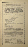 Strauss, Richard - Lot of 8 Program 1914-1917
