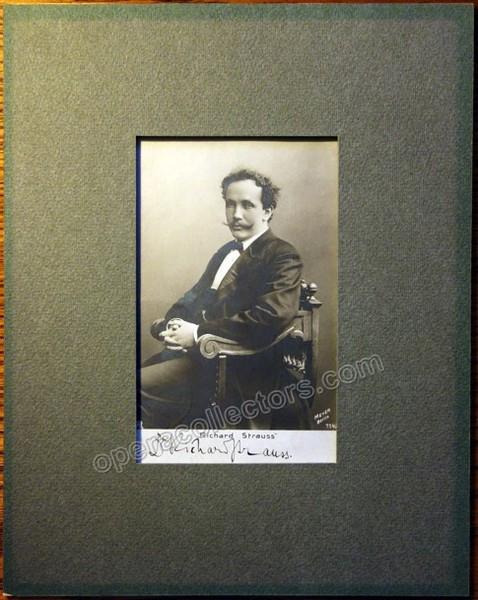 Strauss, Richard - Signed Photo Mounted on Mat
