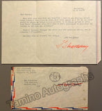Stravinsky, Igor - Typed Note Signed 1947