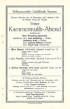 String Concert Programs - Lot of 12 German Programs 1899-1935