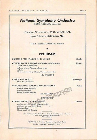 Strings - Lot of 8 Concert Programs