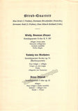 Strub Quartet - Concert Program 1941