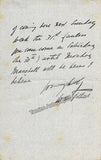 Sullivan, Arthur - Gilbert, William S. - Autograph Notes Signed