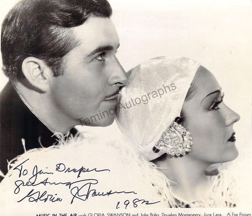 Swanson, Gloria - Signed Photograph in "Music in the Air"