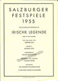 Szell, Georg - Salzburg Festival Program 1955