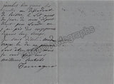 Tamagno, Francesco - Autograph Letter Signed 1901