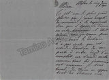 Tamagno, Francesco - Autograph Letter Signed 1901