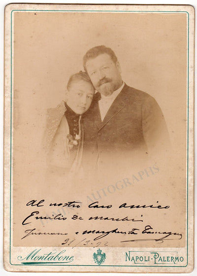 Tamagno, Francesco - Large Signed Family Photo 1892