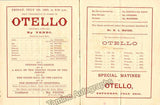 Tamagno, Francesco - Otello London Premiere Program 1889
