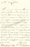 Tamburini, Antonio - Autograph Letter Signed to Luigi Lablache 1844