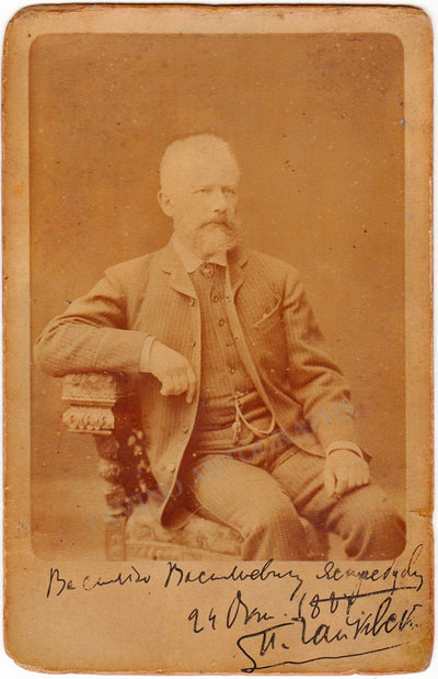 Tchaikovsky, Pyotr - Signed Cabinet Photo 1887