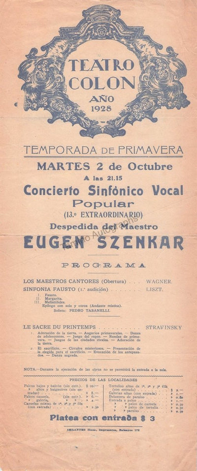 E. Szenkar 1928