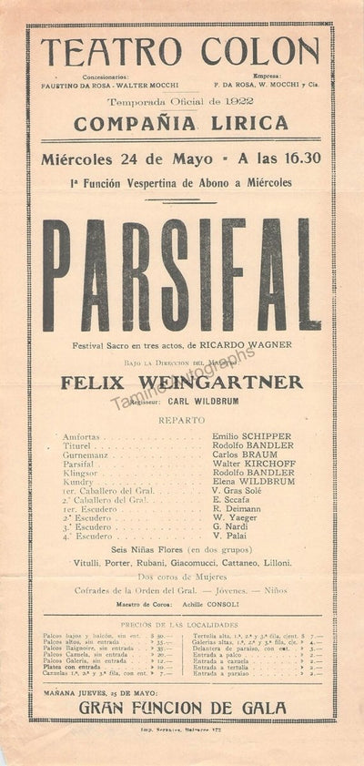 Parsifal 1922