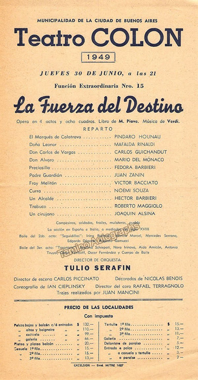 La Forza del Destino 1949