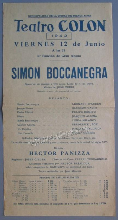 Simon Boccanegra 1942