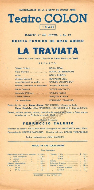 La Traviata 1948 (June 1st)