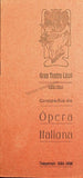 Teatro del Liceo - Program Collection of 61 Opera Programs 1887-1930