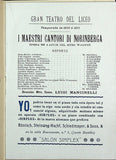 Teatro del Liceo - Program Collection of 61 Opera Programs 1887-1930